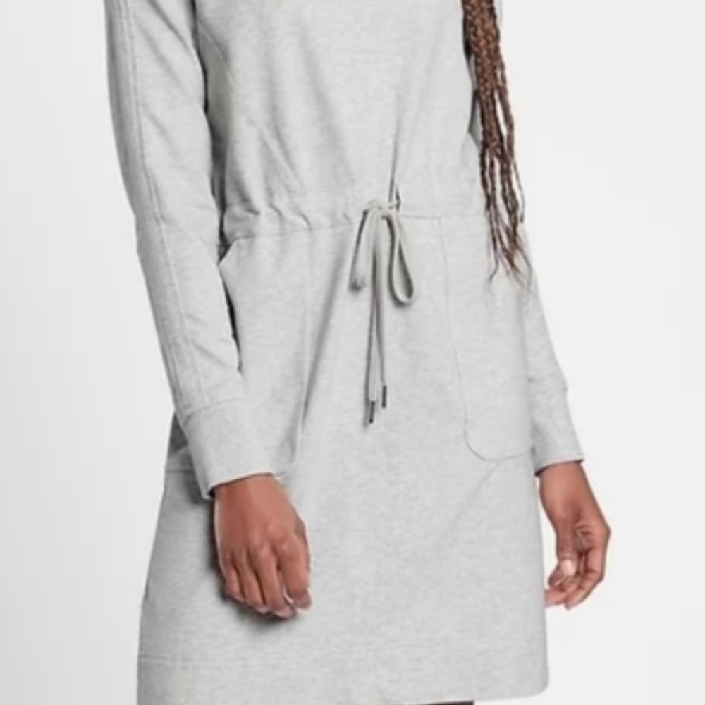 Athleta Farallon Heather Dress, Heather Grey Size Small (L)